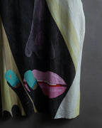 "RAF SIMONS" 13SS Surrealist face print sleeveless top