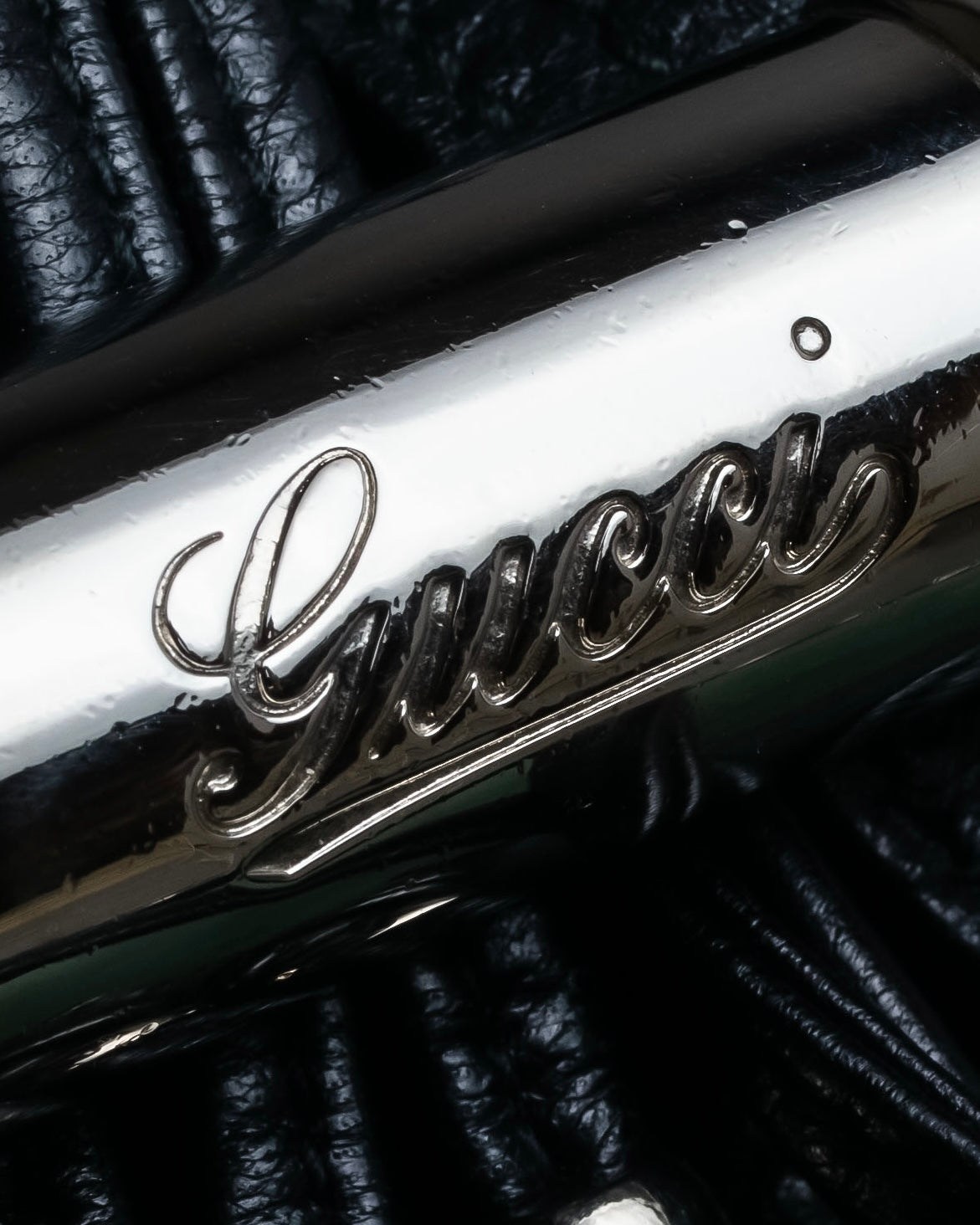 "GUCCI" Bamboo design combination chain shoulder leather bag