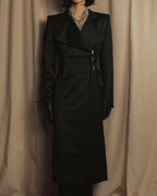 -SPECIAL- "YVES SAINT LAURENT rive gauche" 03 year Tom Ford period corset design long coat