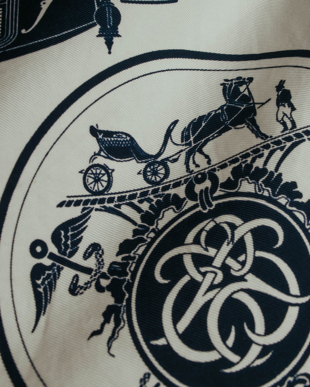 "Hermès" Classic ex libris silk scarf