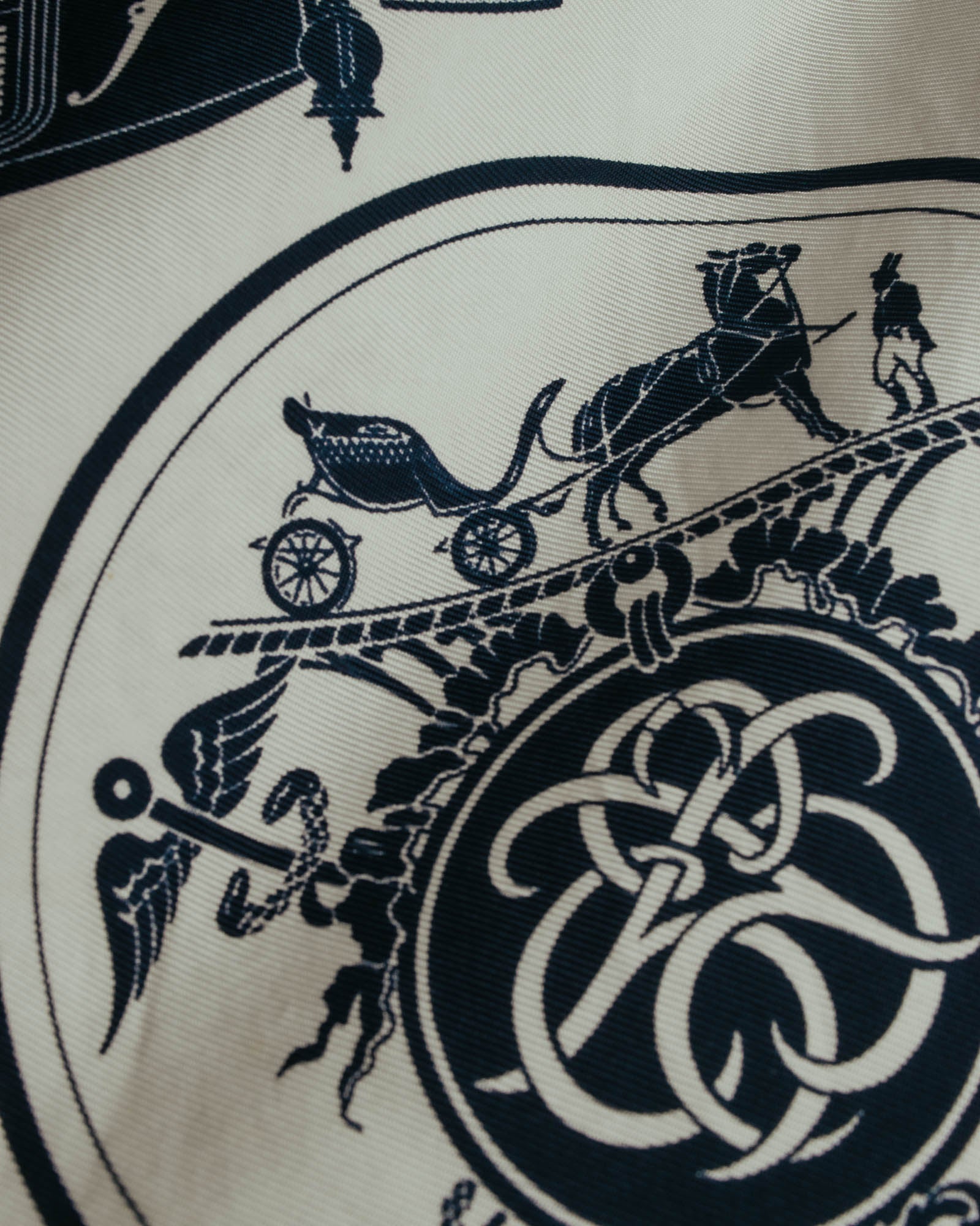 "Hermès" Classic ex libris silk scarf