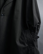 "Ground Y" 19AW Draping design cotton gabardine trench coat