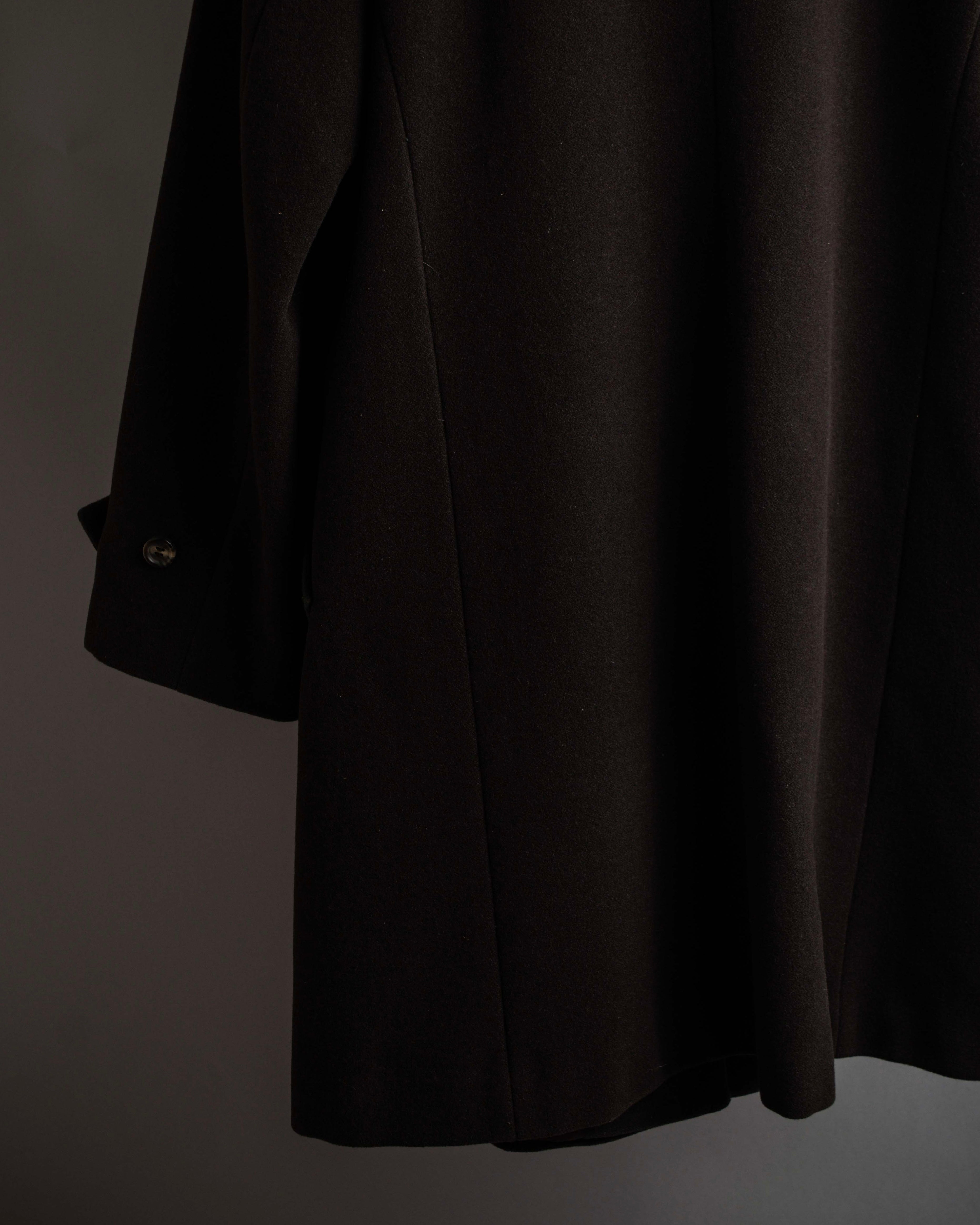 "VAL by VALENTINO" Military detailing hidden placket melton coat
