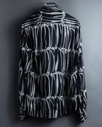 "GUCCI" Handwritten calligraphy pattern silk shirt