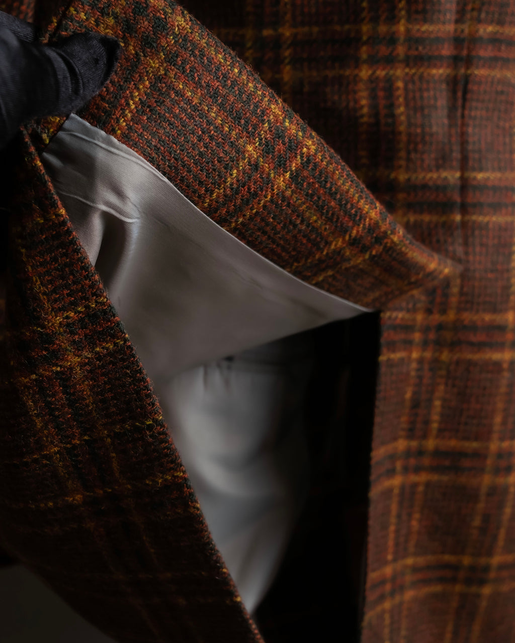 "Burberrys" Warm-colored checked twill tailored jacket