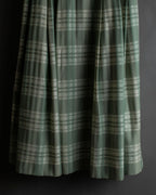 "BURBERRYS" Mint green check pattern skirt type set up