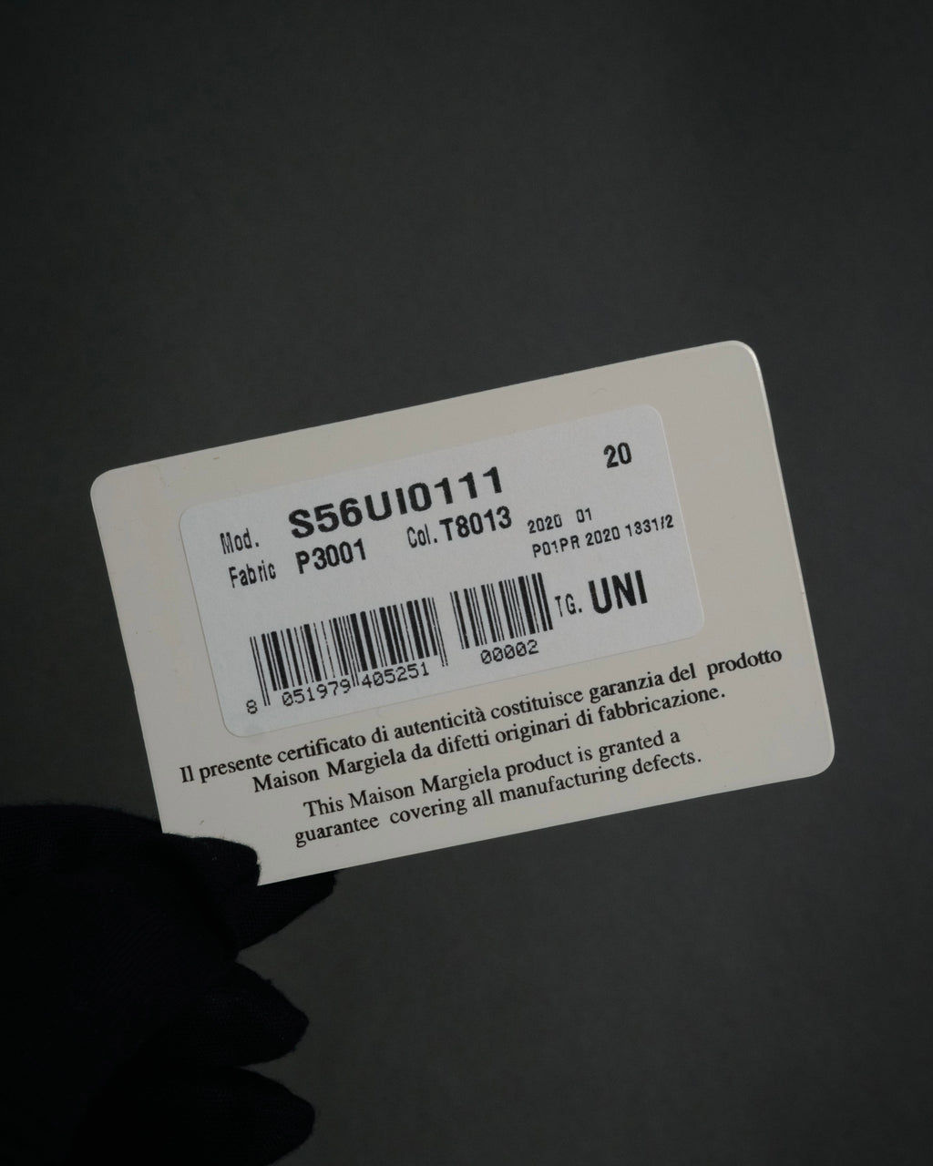 "Maison Margiela" 2020SS tabi sole patch zip wallet