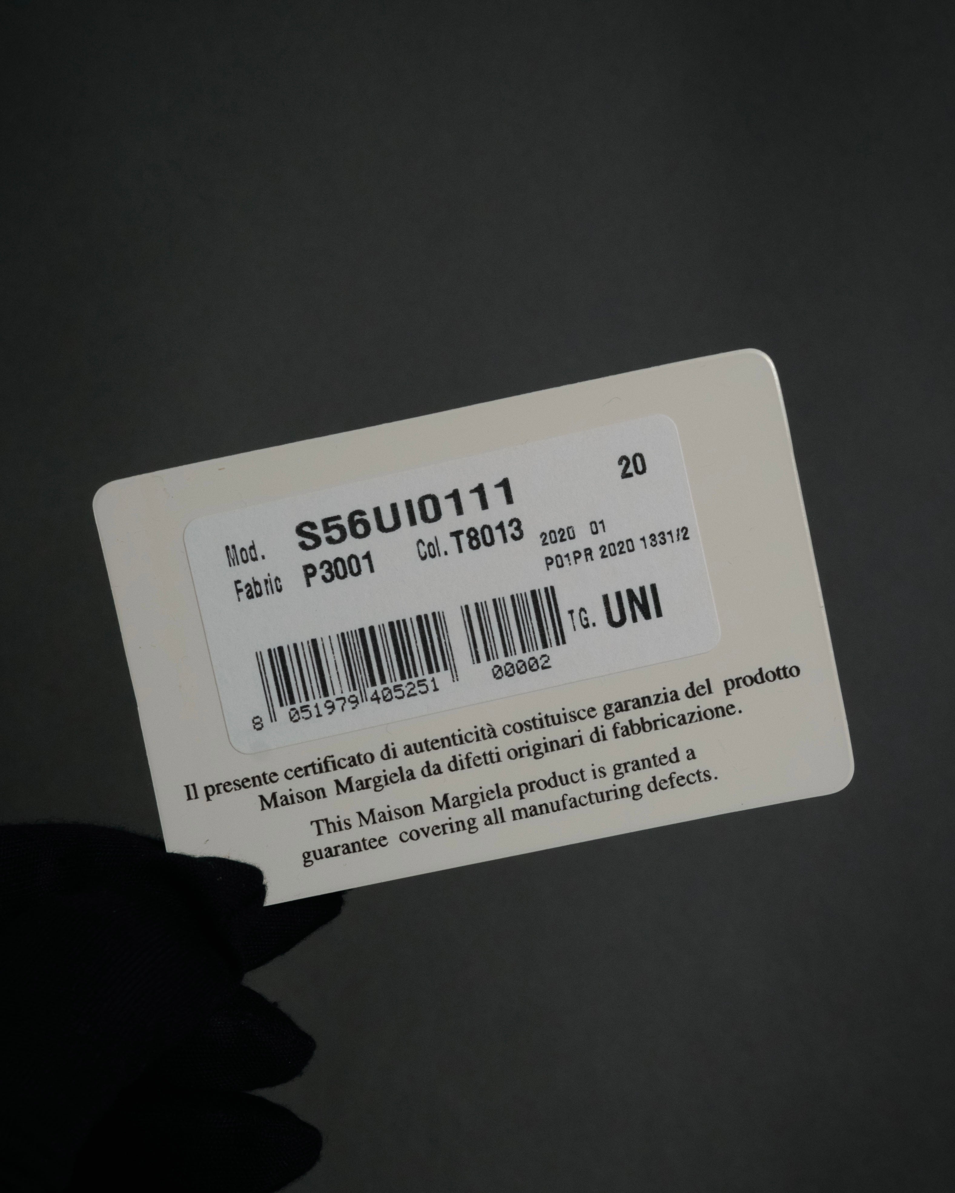 "Maison Margiela" 2020SS tabi sole patch zip wallet