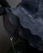 "LIMI feu " Chain docking organza bucket hat