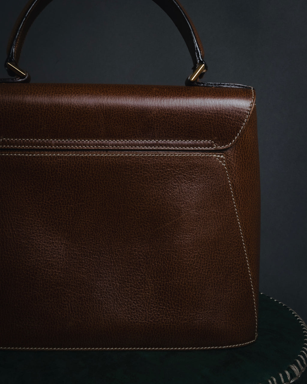 "Salvatore Ferragamo" 90’s structured top-handle leather bag