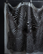 "HERMES" Zebra abstract print Carre 90 silk scarf