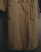 "Chloé" 70's-80's Wide-lapel double-breasted long coat