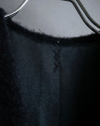 "YVES SAINT LAURENT" Large shawl collar black long coat