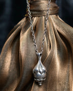 “Georg Jensen” Fruit motif designed silver chain necklace