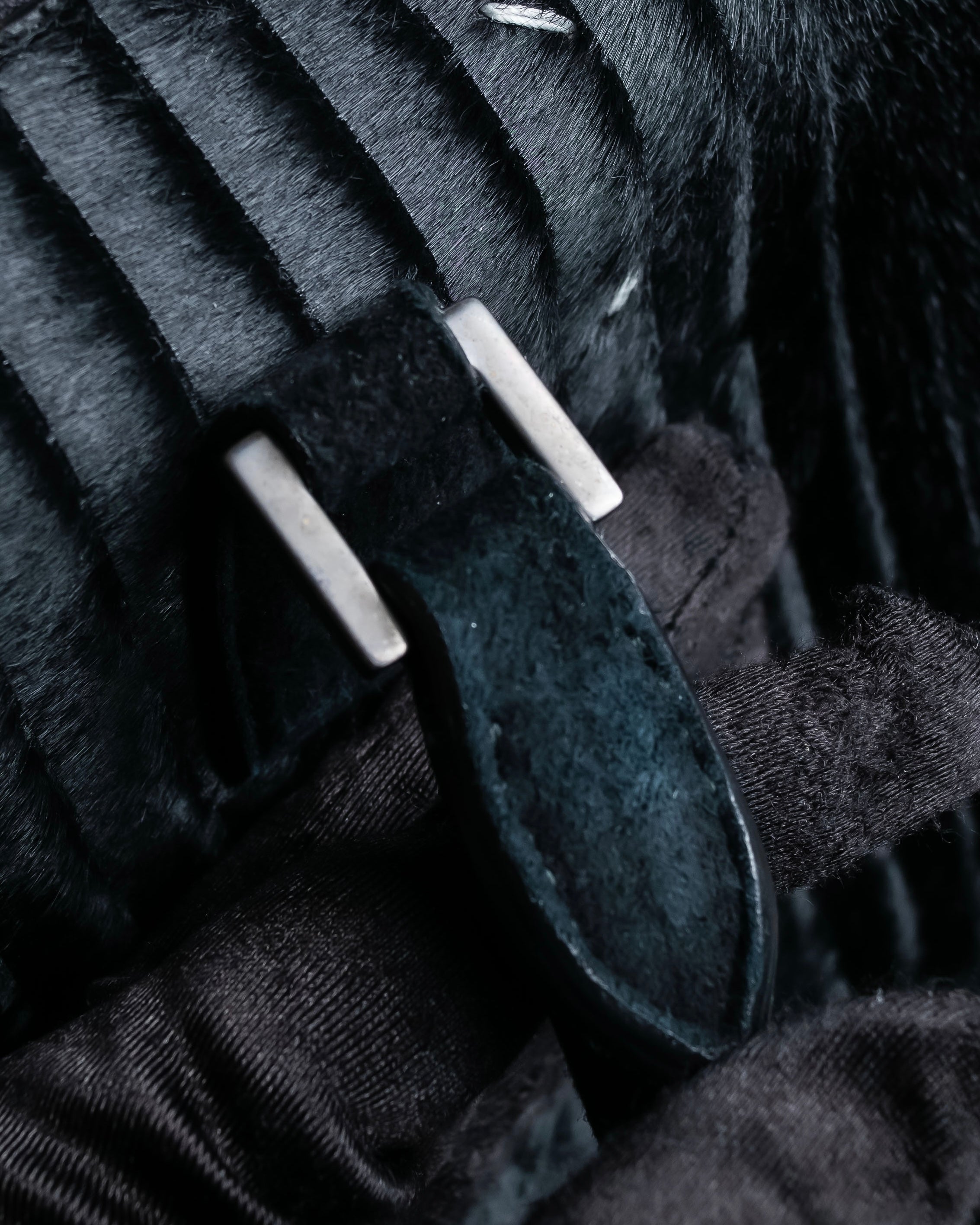 "MAISON MARGIELA" 5AC Harako leather corduroy combination 2way bag