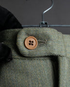 Vintage khaki green wide slacks