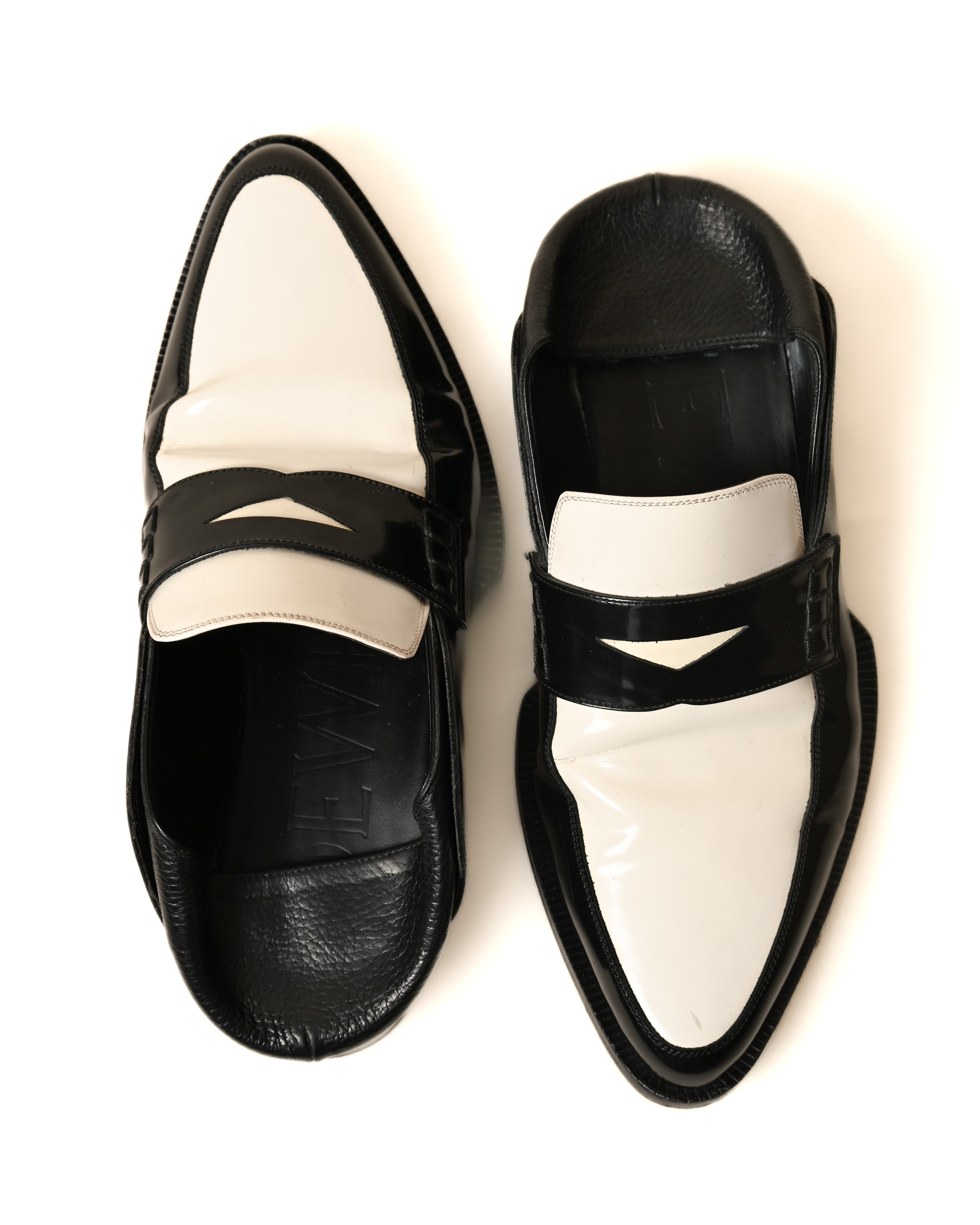 Loewe/ 2way Bicolor Leather Loafer -Mule