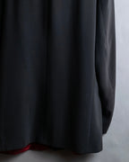 "TOSSARI" Shiny hidden zipper design tailored jacket