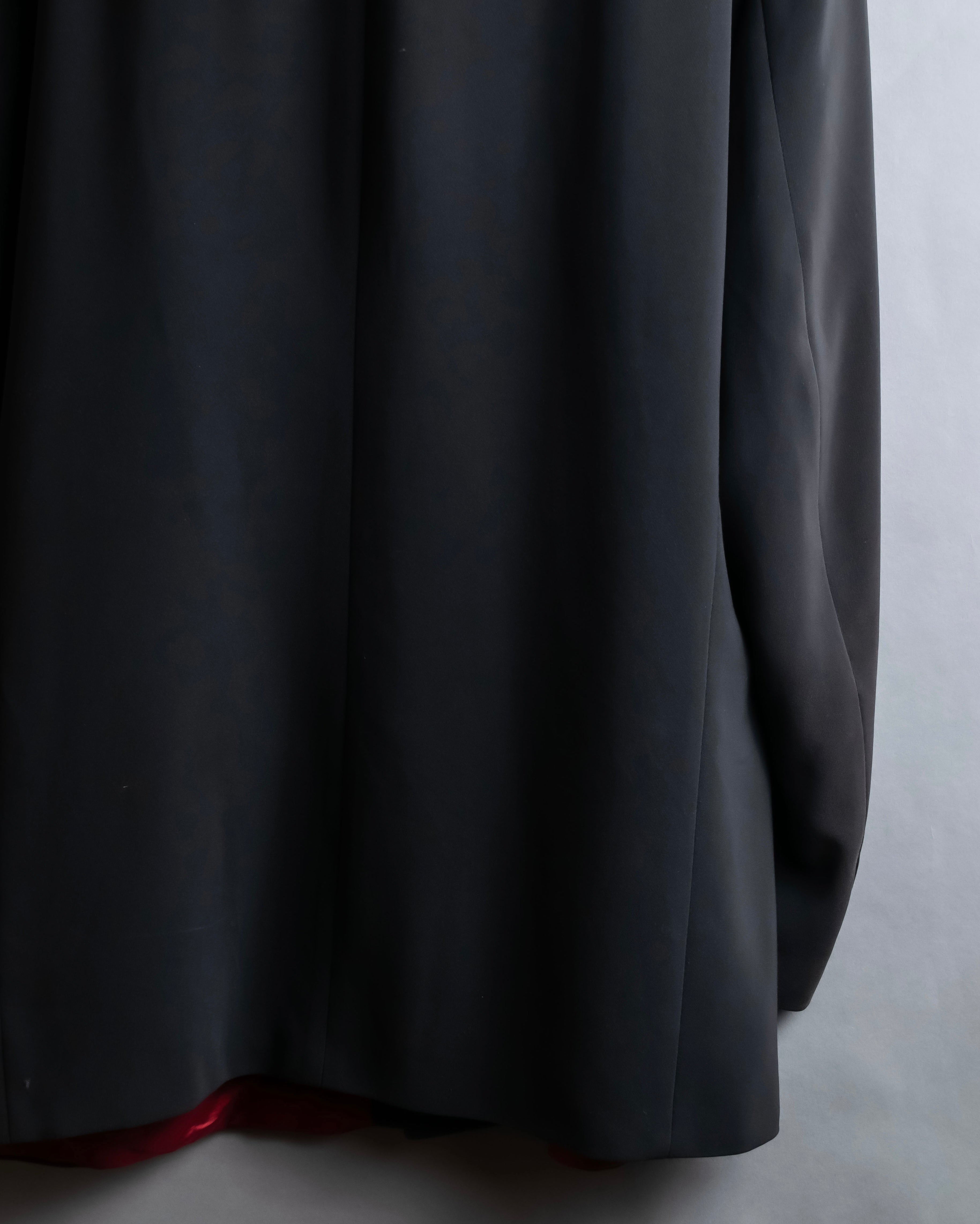 "TOSSARI" Shiny hidden zipper design tailored jacket