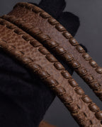 "GUCCI" Charlotte whipstitch hobo leather shoulder Bag