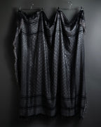 "GUCCI" GG pattern glitter blend woven large stole