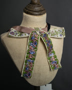 -MOOD Christmas Collections-
"GUCCI" Michele period delicate floral embroidered ribbon tie