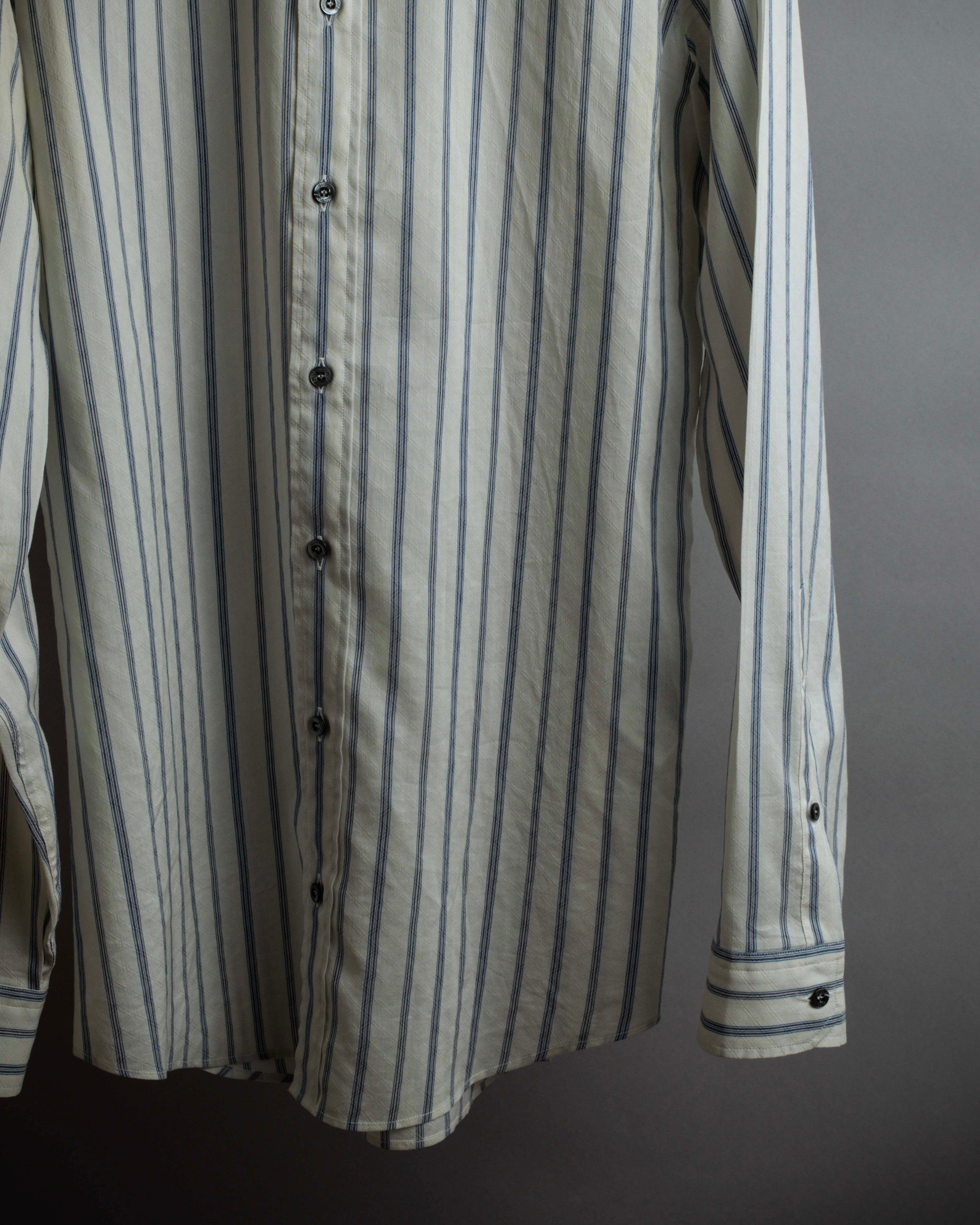 "GUCCI" Diamond jacquard striped shirt