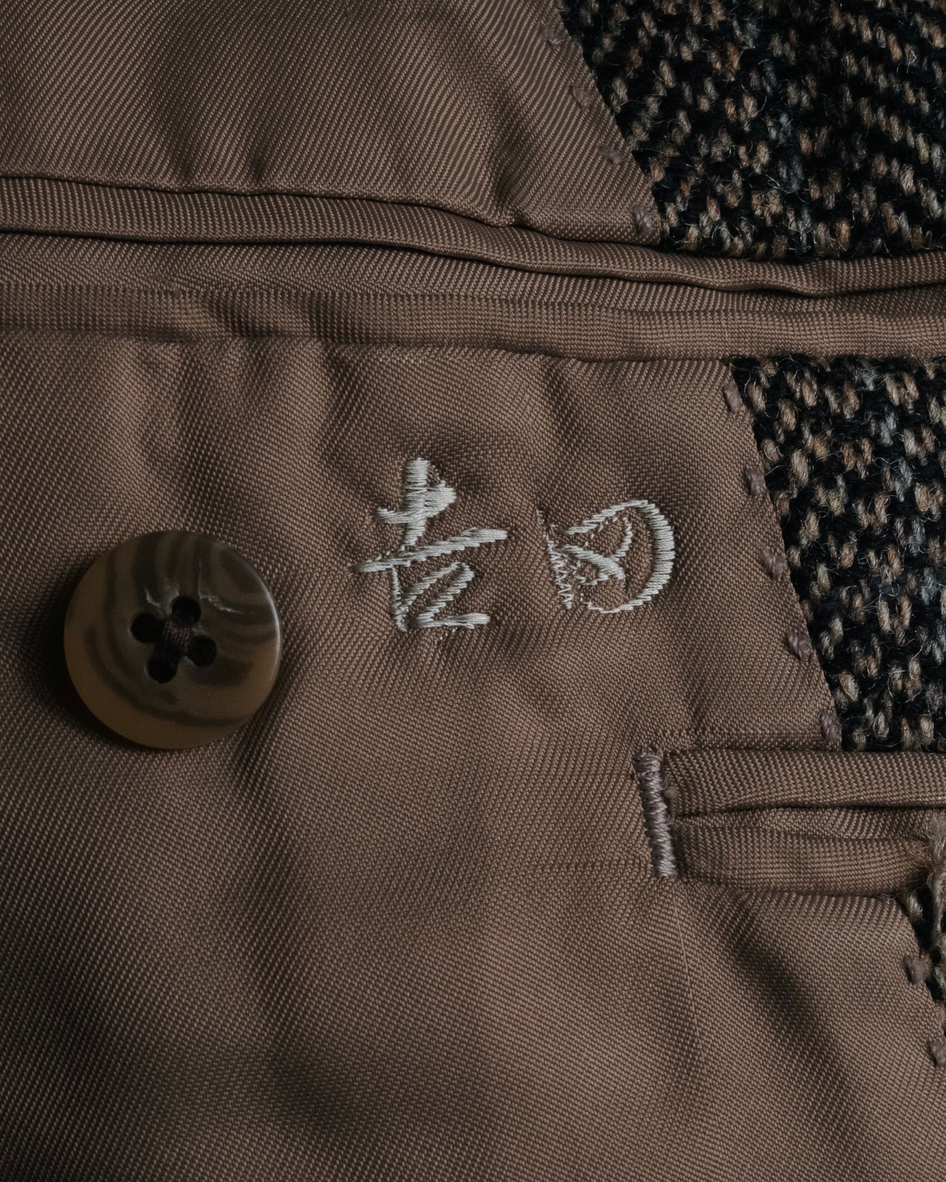 "Burberrys" 90’s Herringbone tweed wool suit set