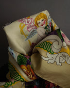 "GUCCI" Baroque painting pattern silk scarf