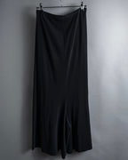 "YOHJI YAMAMOTO" 11SS Minimalist design skirt-like silhouette wide slacks