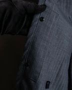 "COMME des GARCONS HOMME PLUS" 14SS modified lapel design striped jacket