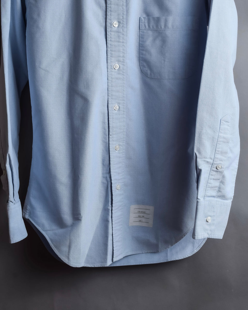 "THOM BROWNE" Hidden tricolor design cotton shirt