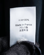 "CELINE" Gathered design mid-length silk skirt