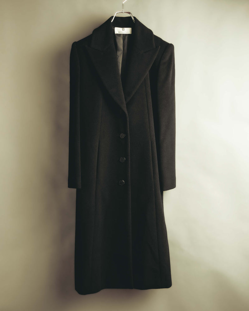 "GIVENCHY" 90's-00's Classically tailored wool long coat
