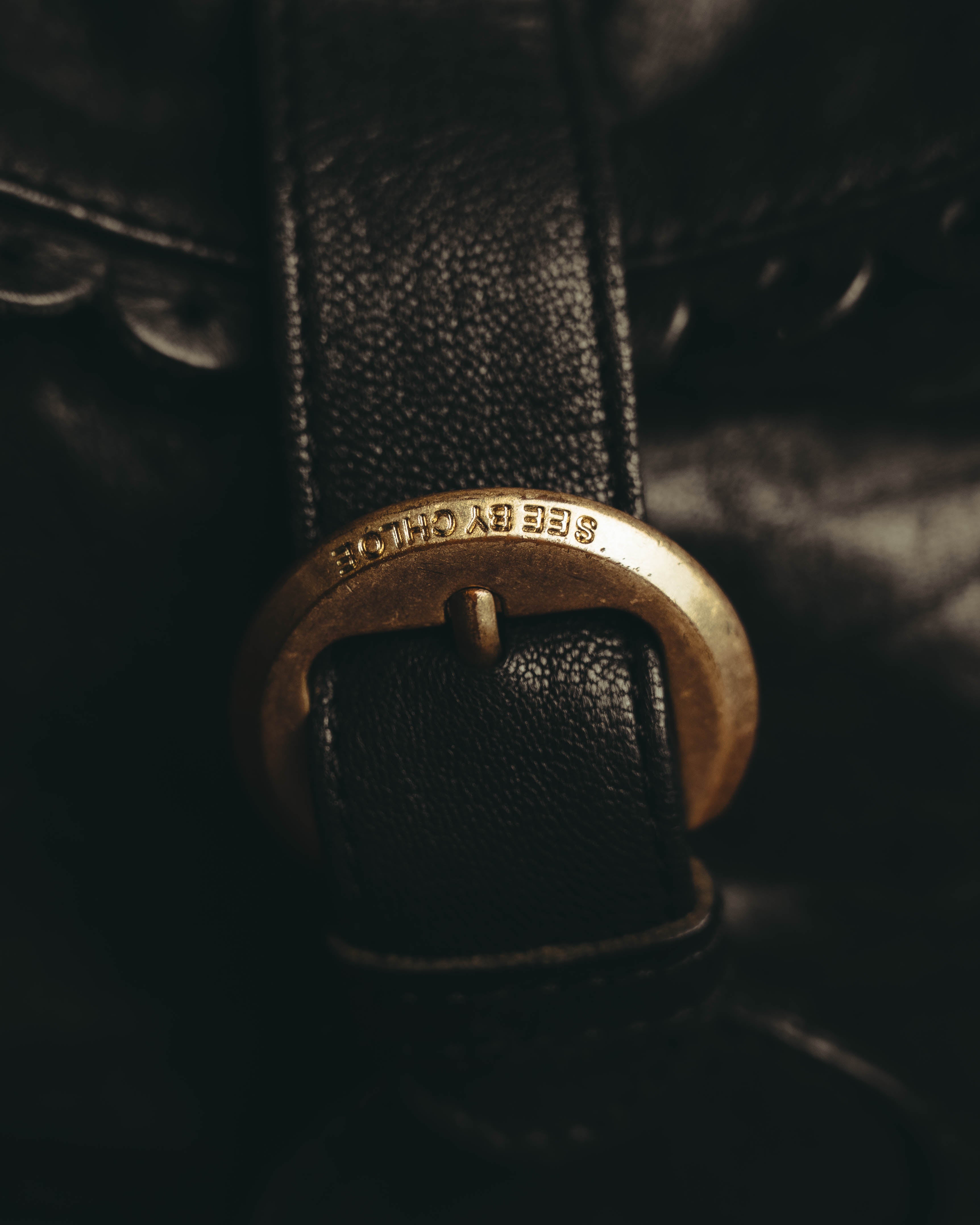 "SEE BY CHLOÉ" 00's-10's Soft black leather shoulder bag