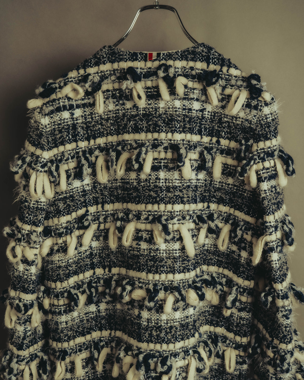 "THOM BROWNE" 2010's-20's Textured double breasted boucle coat