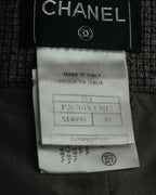 -SPECIAL- “CHANEL” 05AWmicro houndstooth tweed wide trousers