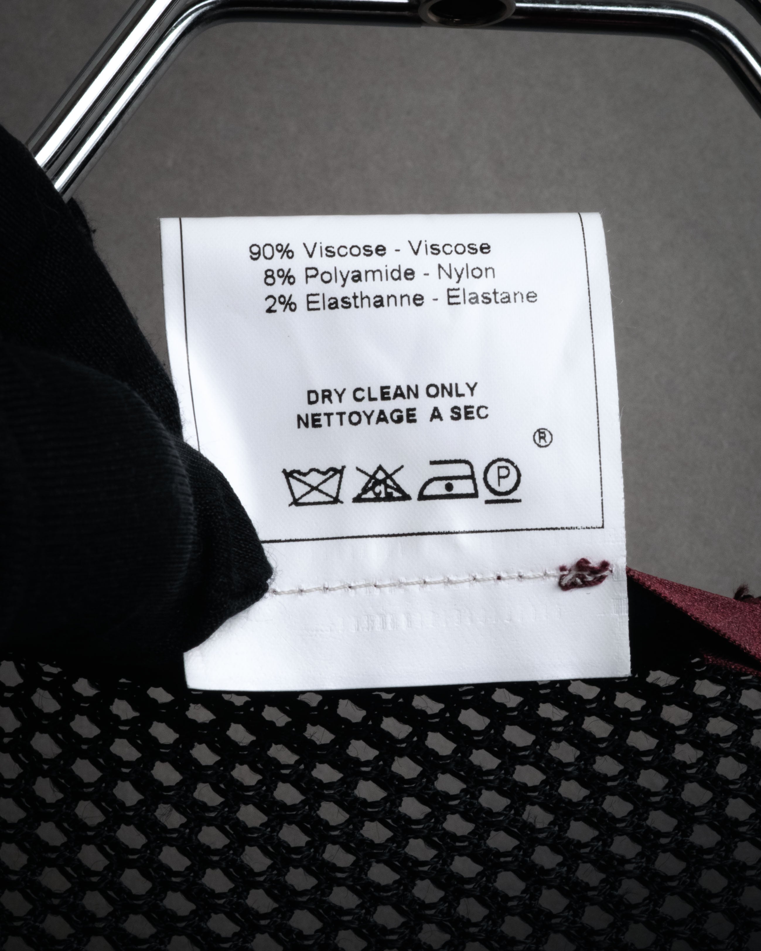 “John Galliano” 00’s Sheer mesh button cardigan