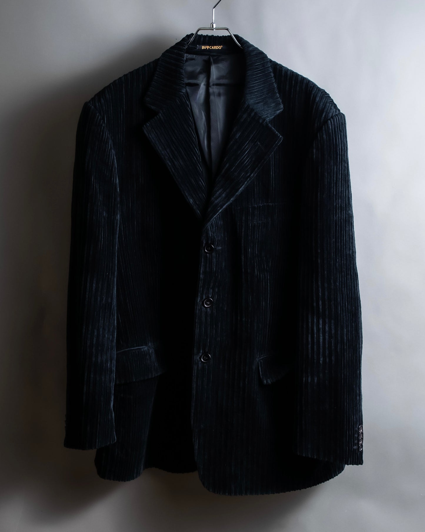 "BU CARDO" velour-like corduroy tailored jacket