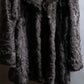 "EMBA" Large collar mid length fur coat