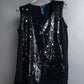 "LANVIN" Different sequin designs sleeveless pullover