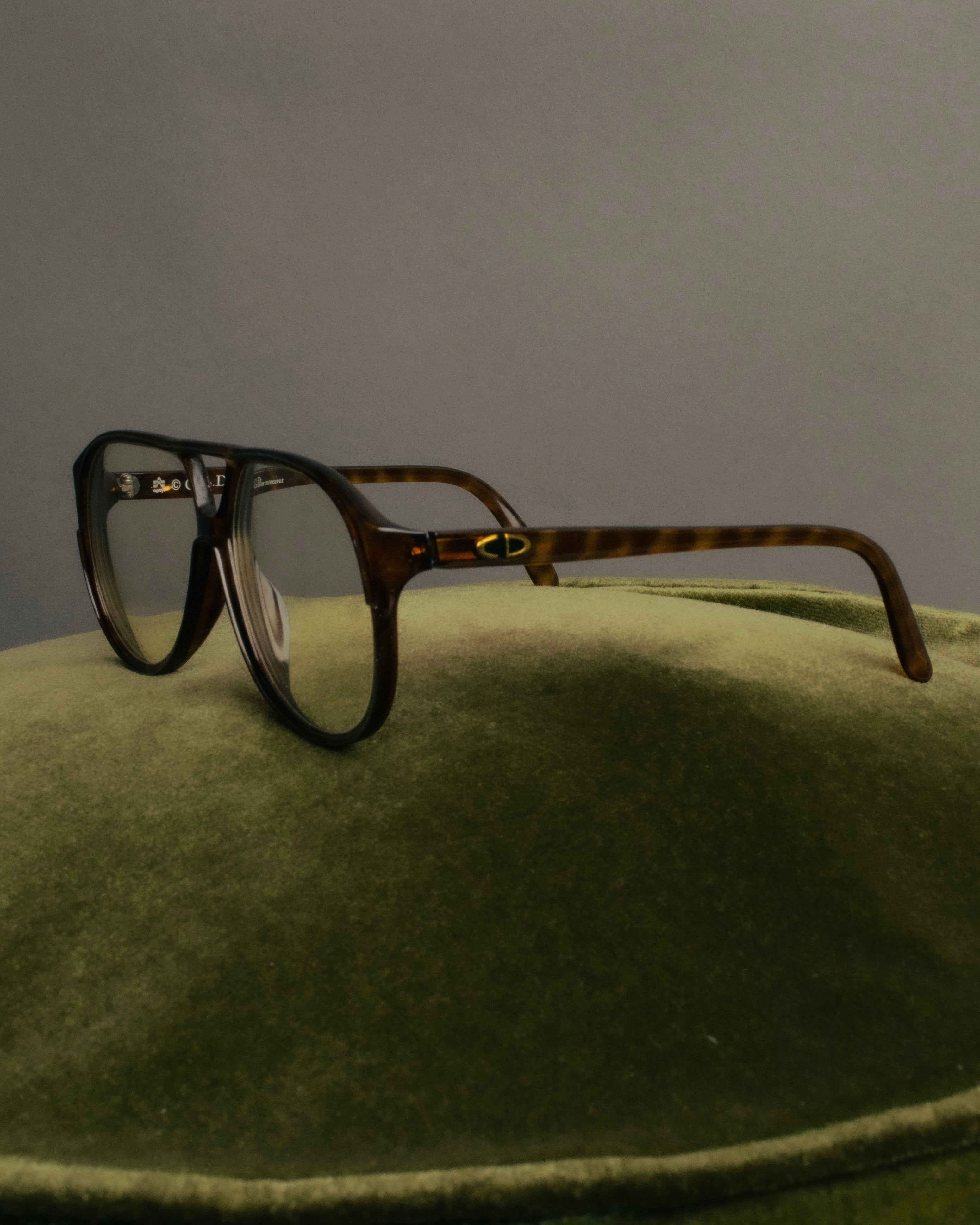 “Christian Dior monsieur” 70’s-80’s Tortoise aviator eyewear