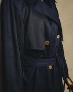 "CELINE" 70's-90's Classic belted trench coat