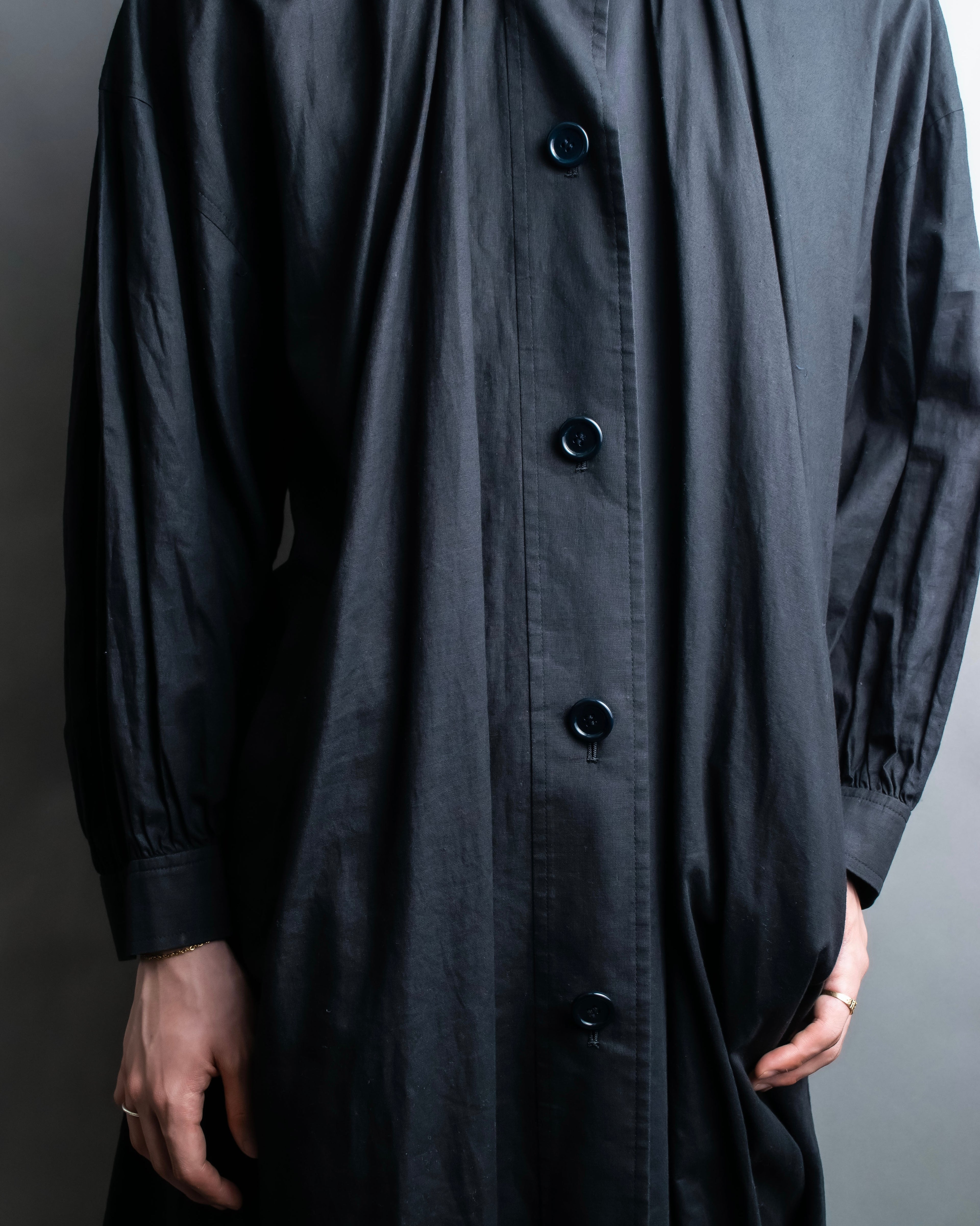 "YVES SAINT LAURENT" Black mode style shirt coat