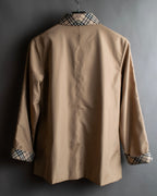 "BURBERRYS" Check reverse design short blouson