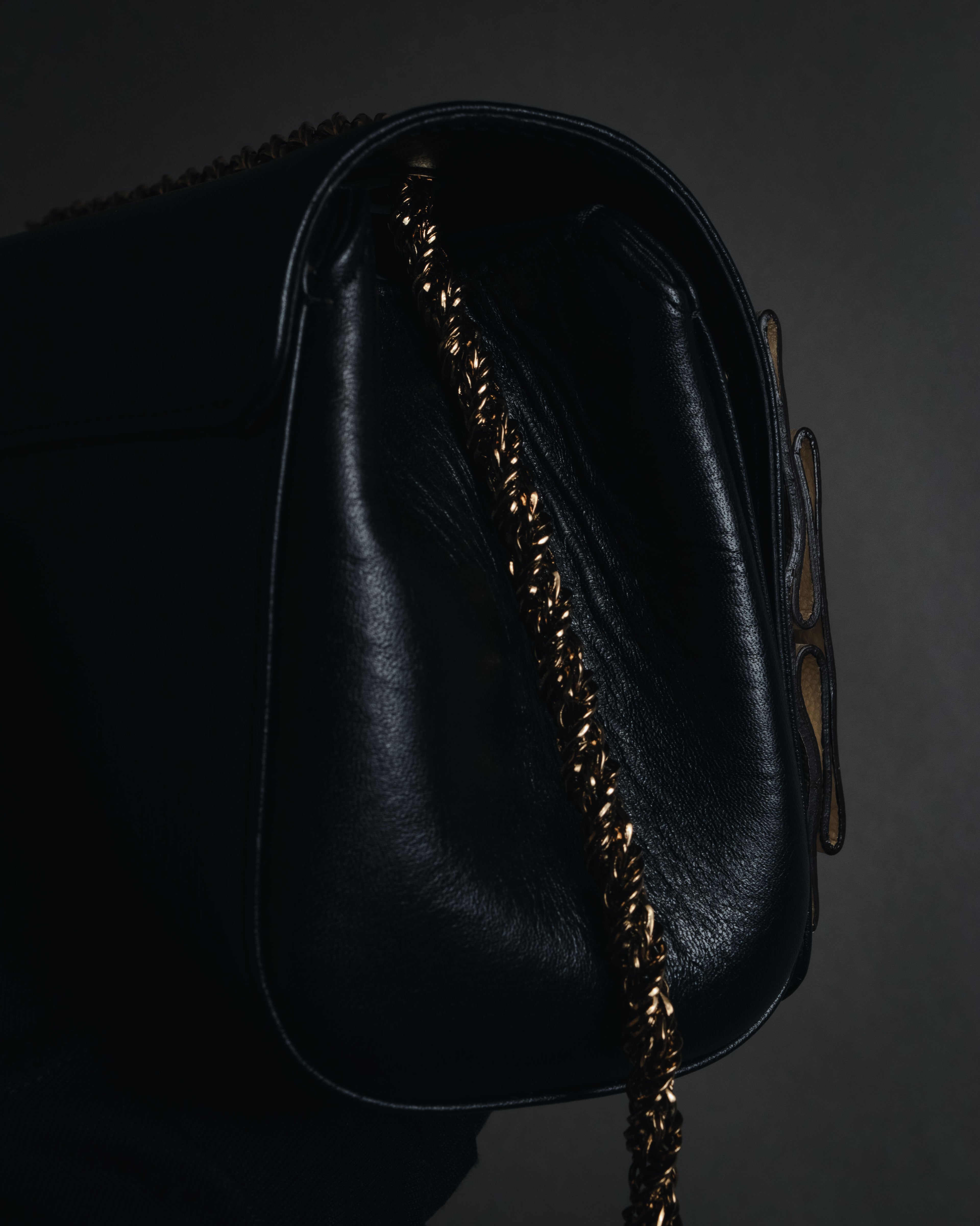 "Chloe" June bow-detail chain shoulder bag