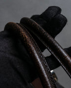 "BALENCIAGA" Circle lock design leather doctor bag