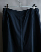 "PRADA" Short length tailored jacket & cropped skirt navy color set up