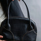 "LOEWE" Embossed leather horizontal one handle bag