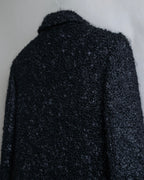 "GUCCI" Compact pattern bouclé wool jacket